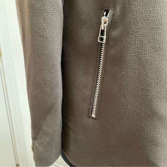 Aritzia Wilfred Mayet Double Breasted Jacket Crepe Fabric XSmall Olive G… - Picture 5 of 16